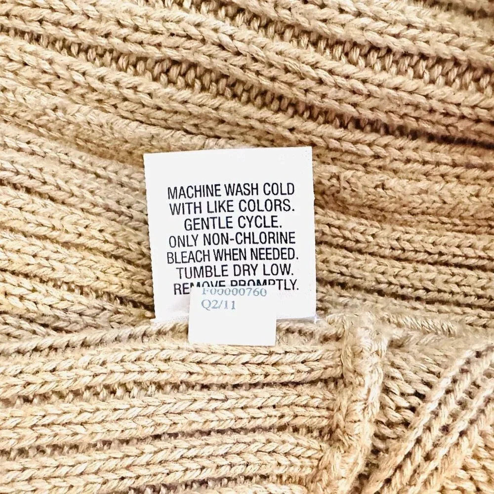 MERONA Women Long Sleeve Open Front Brown Casual Cardigan Sweater Size Small - Picture 14 of 15